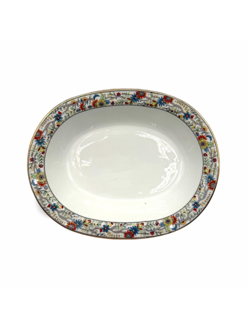 Antique Fraureuth The Alrae 10” Oval Vegetable Serving Bowl – Germany